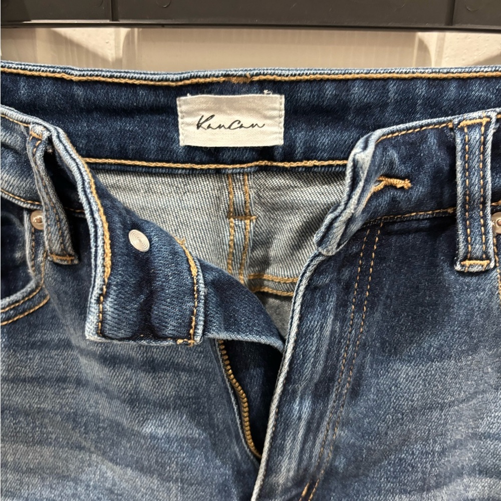 KanCan Dark Blue Distressed Boyfriend Jeans - Picture 2 of 11